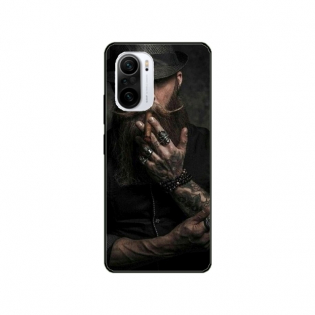 Husa personalizata tip carcasa HQPrint pentru Xiaomi Mi 11X, model Beard Man, multicolor, S1D1M0355