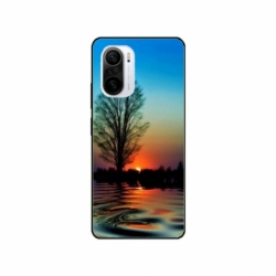 Husa personalizata tip carcasa HQPrint pentru Xiaomi Poco F3, model Apus, multicolor, S1D1M0006
