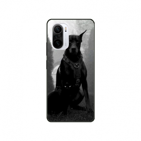 Husa personalizata tip carcasa HQPrint pentru Xiaomi Poco F3, model Doberman, multicolor, S1D1M0018