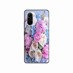 Husa personalizata tip carcasa HQPrint pentru Xiaomi Poco F3, model Flowers 1, multicolor, S1D1M0026