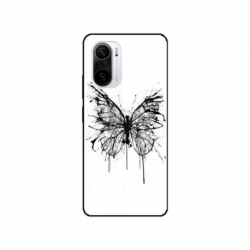 Husa personalizata tip carcasa HQPrint pentru Xiaomi Poco F3, model Butterfly 3, multicolor, S1D1M0030