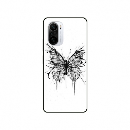 Husa personalizata tip carcasa HQPrint pentru Xiaomi Poco F3, model Butterfly 3, multicolor, S1D1M0030