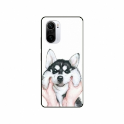 Husa personalizata tip carcasa HQPrint pentru Xiaomi Poco F3, model Fluffy Dog, multicolor, S1D1M0033