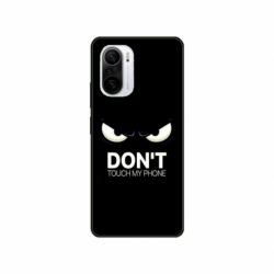 Husa personalizata tip carcasa HQPrint pentru Xiaomi Poco F3, model Dont touch my phone 1, multicolor, S1D1M0035