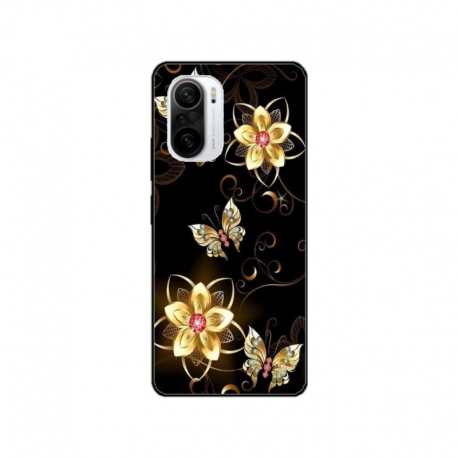 Husa personalizata tip carcasa HQPrint pentru Xiaomi Poco F3, model Butterfly 5, multicolor, S1D1M0042