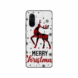 Husa personalizata tip carcasa HQPrint pentru Xiaomi Poco F3, model Merry Christmas Reindeer 1, multicolor, S1D1M0049