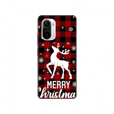 Husa personalizata tip carcasa HQPrint pentru Xiaomi Poco F3, model Merry Christmas Reindeer 2, multicolor, S1D1M0050