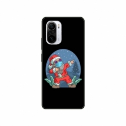 Husa personalizata tip carcasa HQPrint pentru Xiaomi Poco F3, model Covid Santa, multicolor, S1D1M0055