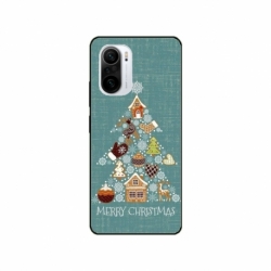 Husa personalizata tip carcasa HQPrint pentru Xiaomi Poco F3, model Merry Christmas 1, multicolor, S1D1M0056