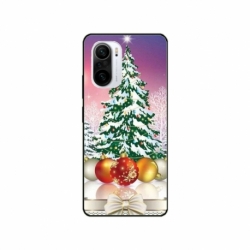 Husa personalizata tip carcasa HQPrint pentru Xiaomi Poco F3, model Christmas Tree 1, multicolor, S1D1M0057