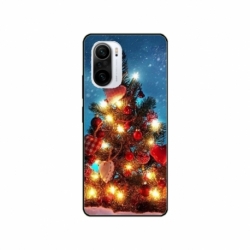 Husa personalizata tip carcasa HQPrint pentru Xiaomi Poco F3, model Christmas Tree 2, multicolor, S1D1M0058