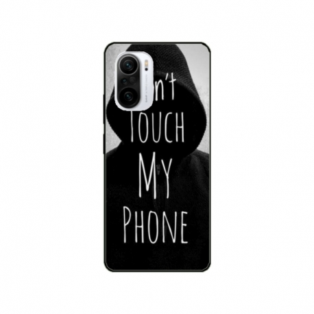 Husa personalizata tip carcasa HQPrint pentru Xiaomi Poco F3, model Dont touch my phone 2, multicolor, S1D1M0065