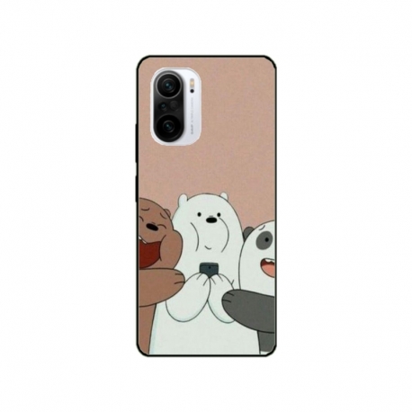 Husa personalizata tip carcasa HQPrint pentru Xiaomi Poco F3, model Bears 2, multicolor, S1D1M0089