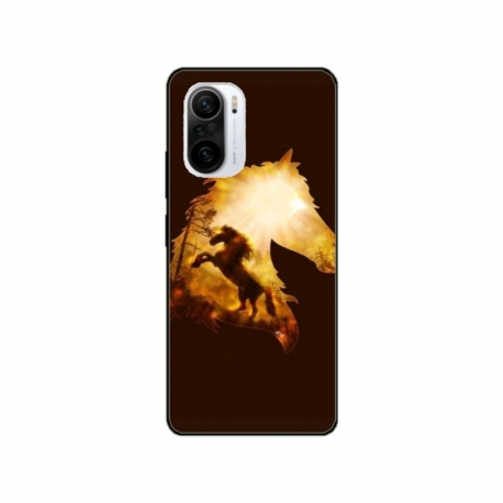 Husa personalizata tip carcasa HQPrint pentru Xiaomi Poco F3, model Horse 1, multicolor, S1D1M0098