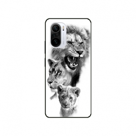 Husa personalizata tip carcasa HQPrint pentru Xiaomi Poco F3, model Lion 3, multicolor, S1D1M0118