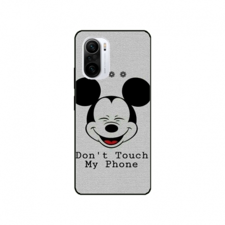 Husa personalizata tip carcasa HQPrint pentru Xiaomi Poco F3, model Dont Touch my Phone 3, multicolor, S1D1M0123