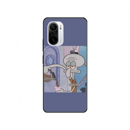 Husa personalizata tip carcasa HQPrint pentru Xiaomi Poco F3, model Squidward 1, multicolor, S1D1M0161