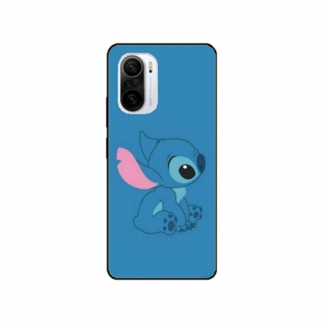 Husa personalizata tip carcasa HQPrint pentru Xiaomi Poco F3, model Blue Stich, multicolor, S1D1M0192