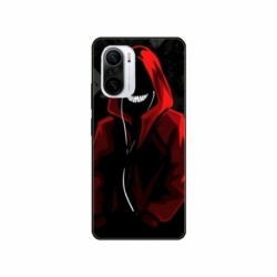 Husa personalizata tip carcasa HQPrint pentru Xiaomi Poco F3, model Evil Hoodie Man, multicolor, S1D1M0197