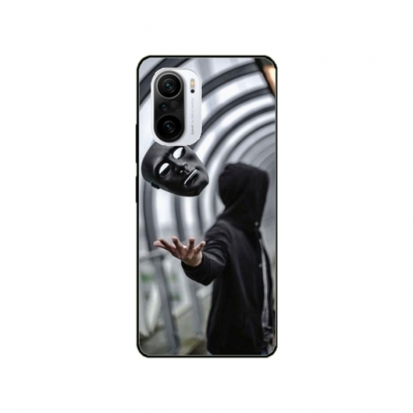 Husa personalizata tip carcasa HQPrint pentru Xiaomi Poco F3, model Mask, multicolor, S1D1M0199