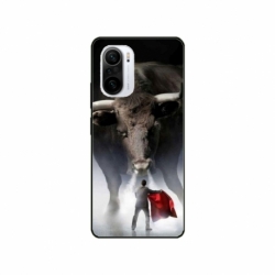Husa personalizata tip carcasa HQPrint pentru Xiaomi Poco F3, model Bull, multicolor, S1D1M0205