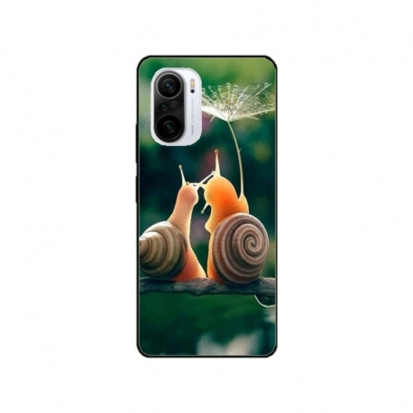 Husa personalizata tip carcasa HQPrint pentru Xiaomi Poco F3, model Snail, multicolor, S1D1M0231