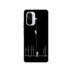 Husa personalizata tip carcasa HQPrint pentru Xiaomi Poco F3, model Climbing to the Moon, multicolor, S1D1M0233