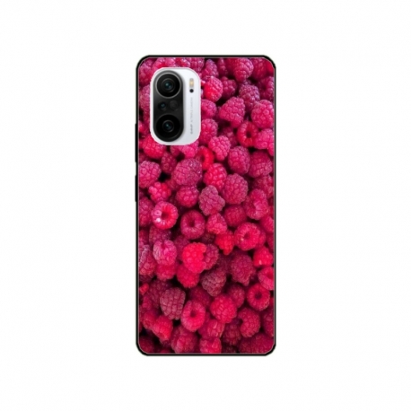 Husa personalizata tip carcasa HQPrint pentru Xiaomi Poco F3, model Zmeura, multicolor, S1D1M0234