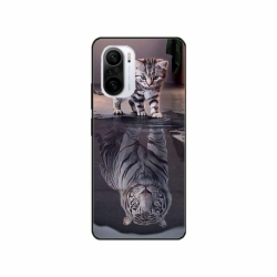 Husa personalizata tip carcasa HQPrint pentru Xiaomi Poco F3, model Tiger, multicolor, S1D1M0242