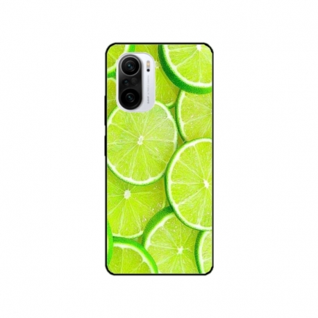 Husa personalizata tip carcasa HQPrint pentru Xiaomi Poco F3, model Lime, multicolor, S1D1M0253