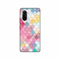 Husa personalizata tip carcasa HQPrint pentru Xiaomi Poco F3, model Color Scales, multicolor, S1D1M0258
