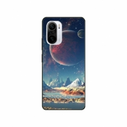 Husa personalizata tip carcasa HQPrint pentru Xiaomi Poco F3, model Alien Planet, multicolor, S1D1M0264