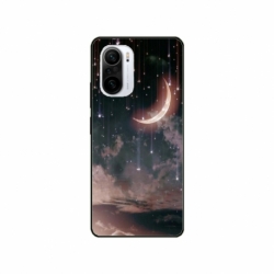 Husa personalizata tip carcasa HQPrint pentru Xiaomi Poco F3, model Falling Stars, multicolor, S1D1M0269
