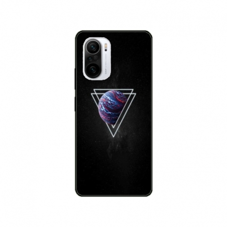 Husa personalizata tip carcasa HQPrint pentru Xiaomi Poco F3, model Triangle Planet, multicolor, S1D1M0278