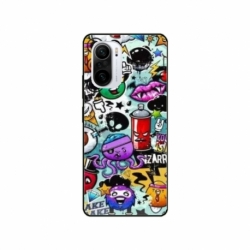 Husa personalizata tip carcasa HQPrint pentru Xiaomi Poco F3, model Grafitti, multicolor, S1D1M0289