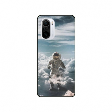 Husa personalizata tip carcasa HQPrint pentru Xiaomi Poco F3, model Astronaut in the Clouds, multicolor, S1D1M0290