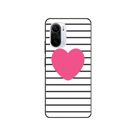 Husa personalizata tip carcasa HQPrint pentru Xiaomi Poco F3, model Heart, multicolor, S1D1M0291