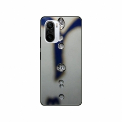 Husa personalizata tip carcasa HQPrint pentru Xiaomi Poco F3, model Droplets, multicolor, S1D1M0353