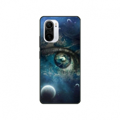 Husa personalizata tip carcasa HQPrint pentru Xiaomi Poco F3, model Abstract 3, multicolor, S1D1M0362