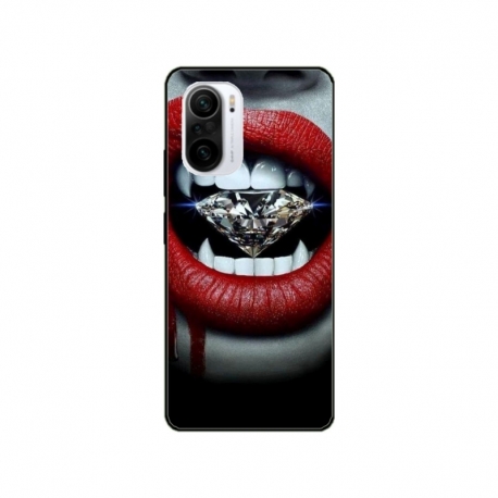 Husa personalizata tip carcasa HQPrint pentru Xiaomi Poco F3, model Diamond Vampire, multicolor, S1D1M0370