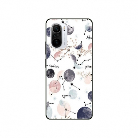 Husa personalizata tip carcasa HQPrint pentru Xiaomi Poco F3, model Abstract 6, multicolor, S1D1M0372