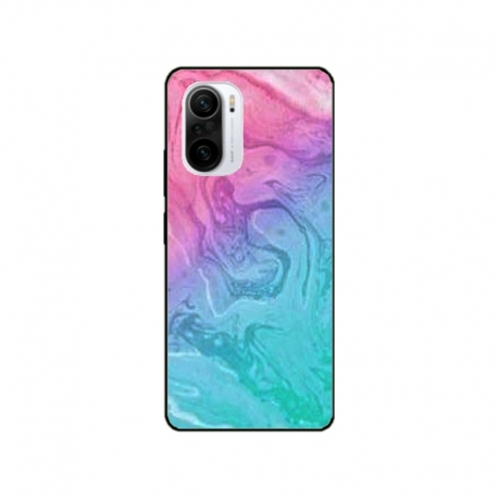 Husa personalizata tip carcasa HQPrint pentru Xiaomi Poco F3, model Colorful Mess, multicolor, S1D1M0374