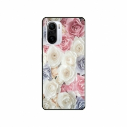 Husa personalizata tip carcasa HQPrint pentru Xiaomi Poco F3, model Flowers 23, multicolor, S1D1M0385