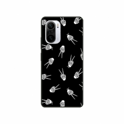 Husa personalizata tip carcasa HQPrint pentru Xiaomi Poco F3, model OK Skelly, multicolor, S1D1M0388