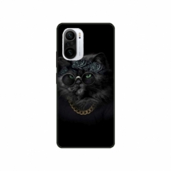 Husa personalizata tip carcasa HQPrint pentru Xiaomi Redmi 11T, model Black Cat 4, multicolor, S1D1M0097