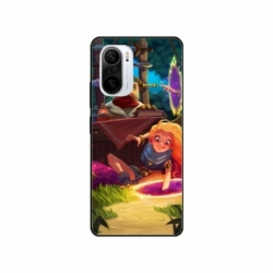 Husa personalizata tip carcasa HQPrint pentru Xiaomi Redmi 11T, model Tangled, multicolor, S1D1M0150
