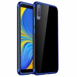 Husa SAMSUNG Galaxy A7 2018 - Plating Soft (Albastru)