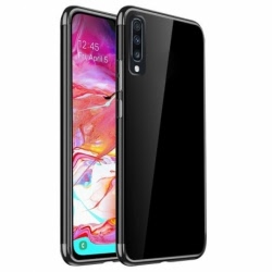 Husa SAMSUNG Galaxy A70 / A70s - Plating Soft (Negru)