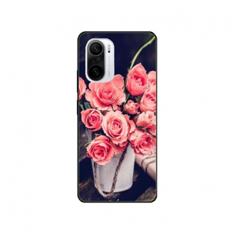 Husa personalizata tip carcasa HQPrint pentru Xiaomi Redmi 11T, model Flowers 22, multicolor, S1D1M0379