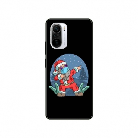 Husa personalizata tip carcasa HQPrint pentru Xiaomi Redmi 11T Pro, model Covid Santa, multicolor, S1D1M0055
